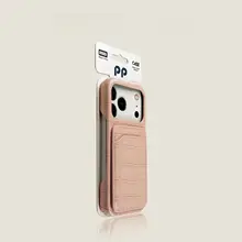 iPhone用 銀色オイルレザー風クロコダイル柄ケース【カード収納付き・シンプルデザイン・高級感】