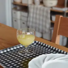 ガラスカップ ヨーグルト アイスクリーム ジュース デザート用 「Camus say Mochu6」