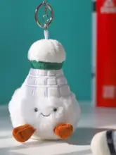 可愛い羽毛球キャラクターキーホルダー【創意プレゼント・カップル向け・バッグチャーム】