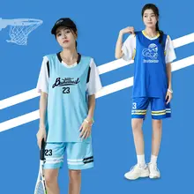 レディースバスケットボールシャツ＆ショーツセット【半袖・速乾・トレーニング用・チームユニフォーム】