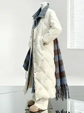 デザイン性のあるデニム切替えコットンコート【冬用・暖かい・中丈】（セットアップ対応）