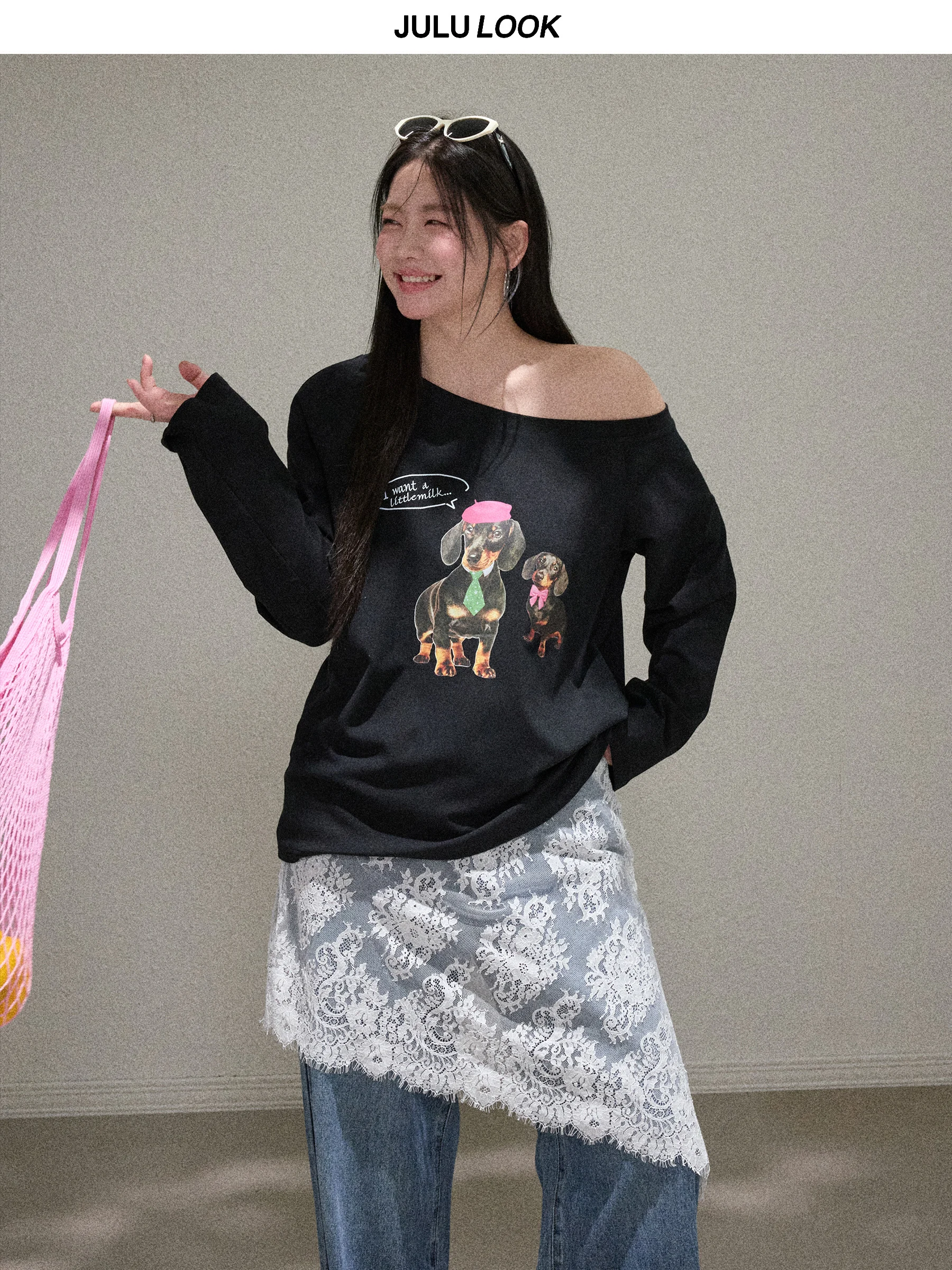 デニム フリル パンツ：JULULOOKの通勤風デザインが実用性を実現