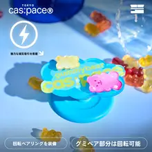 カメラ型マグネット吸引スマホスタンド【可愛いクマデザイン・シリコン製・iPhone・Huawei対応】