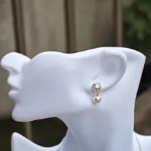 S925銀製ピアス【繊細なデザイン・優雅なパール】（セットアップ対応）