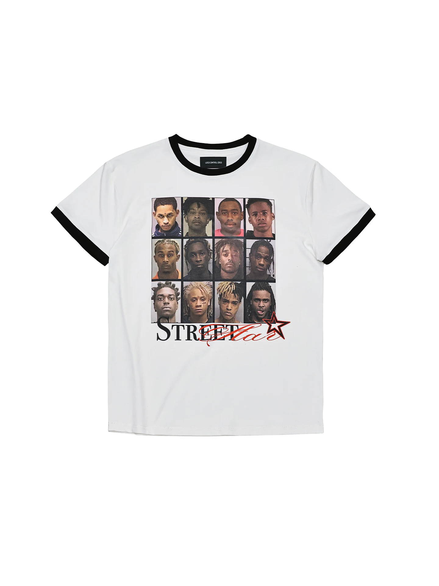 ストリートスタイルの人像プリント半袖Tシャツ：カジュアルな日常着に最適なデザインと機能性