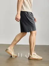 ハーフパンツ メンズ ワイドストレート 裾ドローコード きれいめ シンプル 春夏秋 「LUUD」