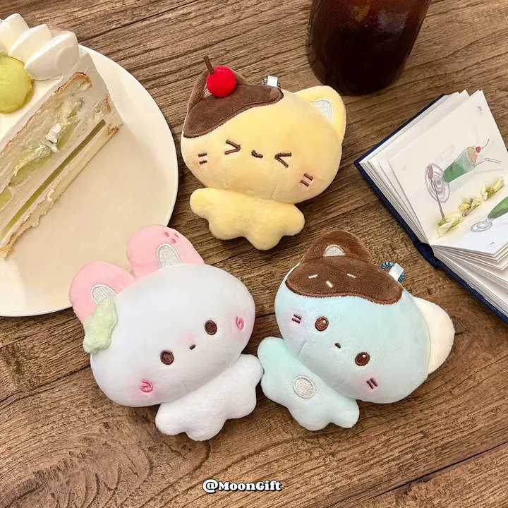 ぬいぐるみキーホルダー マスコット スイーツモチーフ かわいい 癒やし バッグチャーム