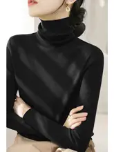 高い襟のニットトップス【秋冬用・極上の柔らかさ・フィットデザイン】