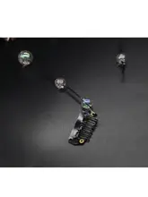 透明なパールヘアバンド【ロマンティックなバブルパール・編み込み飾り付き・ヘアアクセサリー】