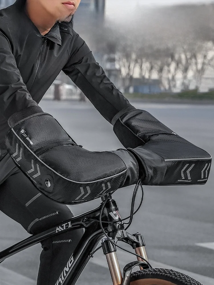 バイク用 秋冬用 保温防風 グローブは裏起毛構造で寒さ対策に最適
