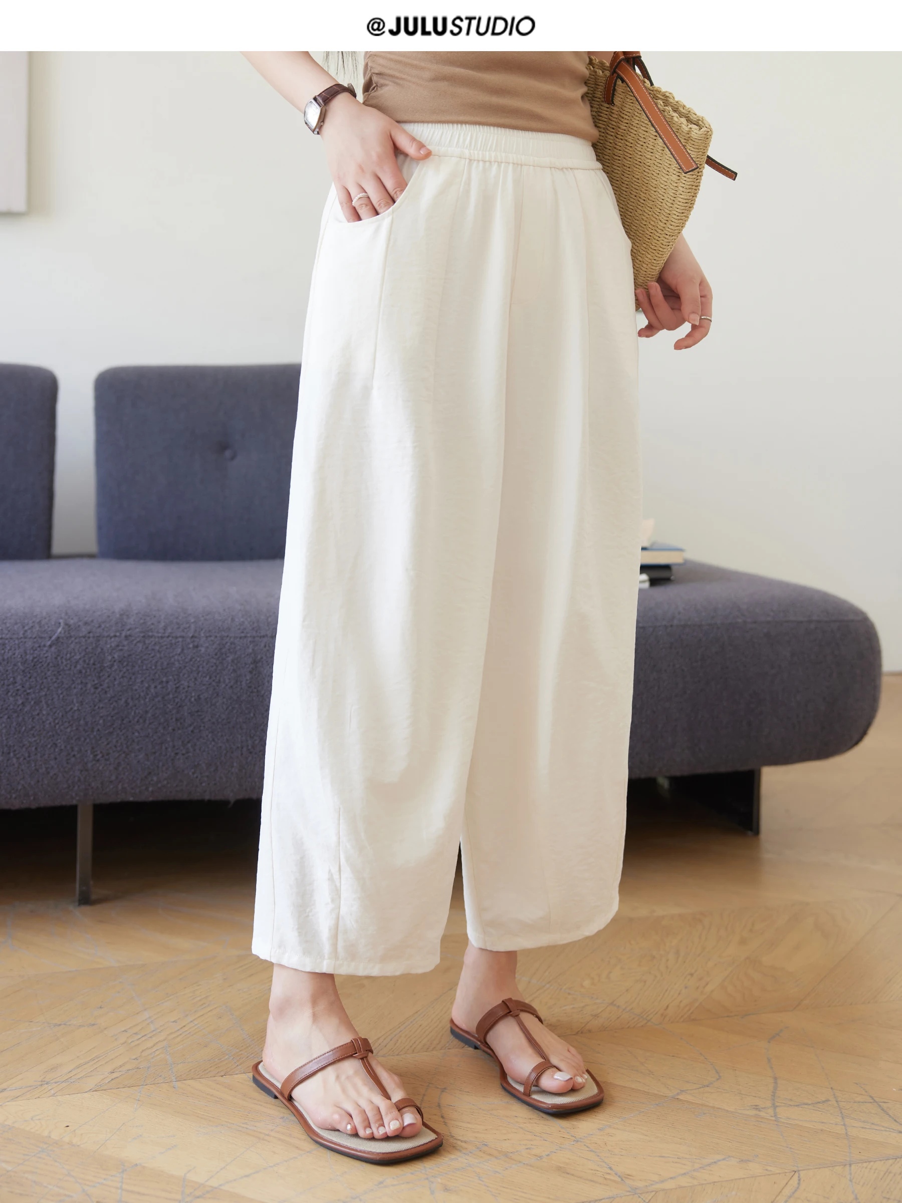 薄ピンク パンツを着るなら、今こそ選ぶべき「涼しい空気感のルーズフィットパンツ」は？