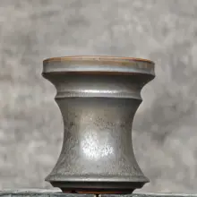 ミニサイズの黒金色多肉植物用鉢セット【手作り・リュウゼツランデザイン】