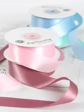 華やかなデザイン！リボン【ポリエステル製・二重面サテン・ギフト用包装・花柄】