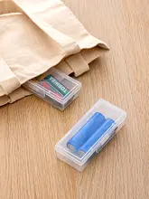 家庭用電池収納ボックス【小型・携帯便利・プラスチック製・防湿】
