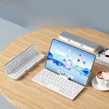B．O．W Bluetooth 折りたたみ キーボード マウス セット 静音 ポータブル コンパクト スマホ タブレット PC iPad 汎用 レディース 「BOW」