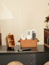 リモコン収納ボックス【木製・多収納・スリムデザイン】