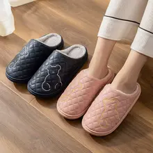 防水コットンルームシューズ【滑り止め・保温・毛皮風】