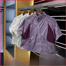 軽量で通気性に優れた女性用ショートカーディガン【メッシュ切り替え・夏季向け・アウトドア仕様】