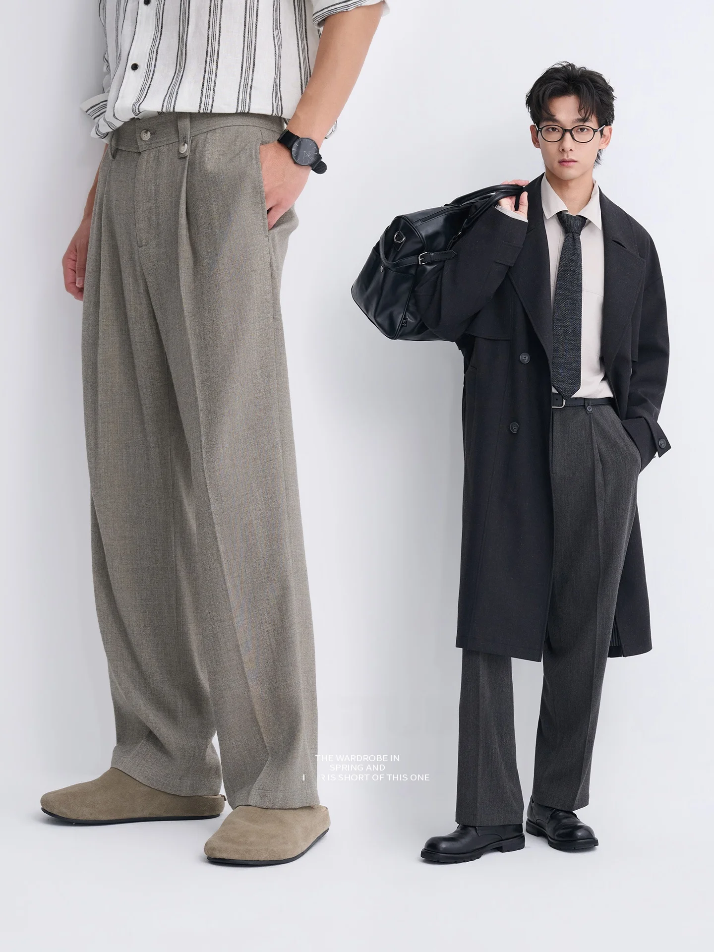 無印良品の袴パンツと比べて、このウール混合パンツはどこが違うの？
