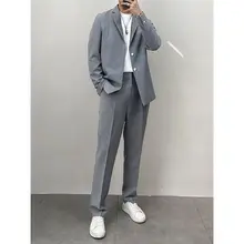 春夏用 薄手のウエストゴム メンズカジュアルパンツ【ゆったりとしたストレートシルエット・シンプルデザイン】