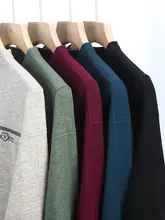 シンプルなデザインのメンズウールニットセーター【ラウンドネック・春秋用】