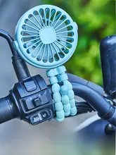 電動バイク用USB充電ポータブル扇風機【アウトドア・運転・配達対応】