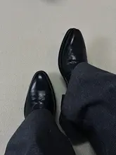 カジュアルなチェルシーブーツ【高めの厚底・ヒール付き・男士用】