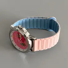 腕時計ベルト シリコン マグネット式 ループ付き アニメキャラクター