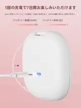 携帯用 LED 化粧鏡【ライト付き・拡大・折りたたみ式・両面・小型】
