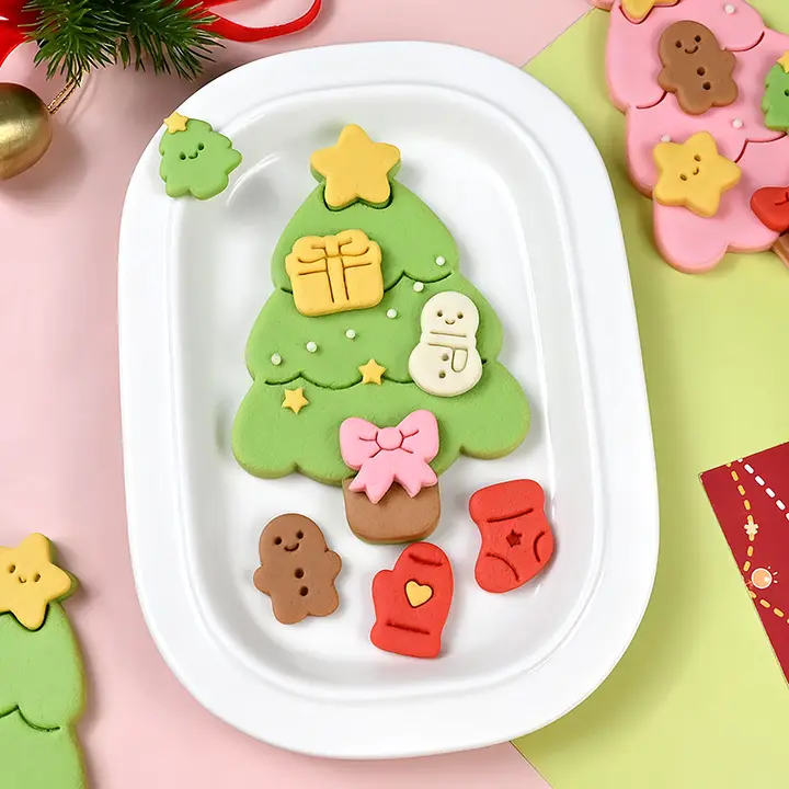 クリスマスツリー型クッキー型【DIY・押し型・大型・ベーキング用】