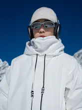 男女兼用 防風防水機能付きスノーボード用フーディ【脱着可能・保温性あり】