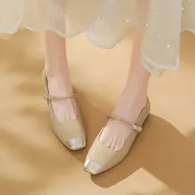 メアリージェーン パンプス レディース フラットシューズ バイカラー ツイード風  フレンチ風 きれいめ 上品 春 秋