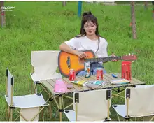 アウトドア折りたたみテーブル＆チェア【軽量・携帯便利・キャンプ風】（セットアップ対応）