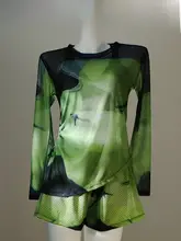 女性用 ビキニタイプ水着【碧玉青・スポーツ用・ショートパンツ付き・リゾート・温泉】