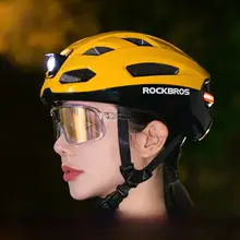 自転車用ヘルメット【前照灯付き・ワイヤレスリモコンテールライト・男女兼用】