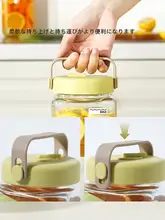 Lock & Lock ガラス密閉容器【食品保存用・防湿・角型・透明・茶葉や穀物用】