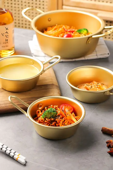 川島屋 韓国風 ハンドル付き分食用小鉢【辛ラーメン・米酒用・食器】