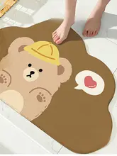 JOJO'S L. PD.Hmm. 吸水防滑カートンデザインバスルームマット【家庭用・異形】