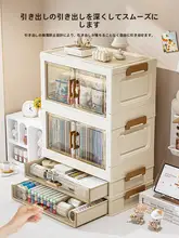化粧品収納ボックス【ドレッサー用・口紅やスキンケア用品収納・防塵・大容量】