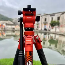 Fotopro カーボンファイバー製 三脚【軽量・ボールヘッド・高速ロック機構】