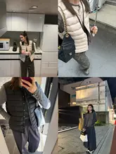 軽量ポケット付きダウンベスト【白鹅绒・防風仕様・女性用】