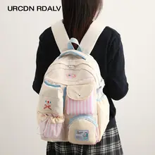 リュック レディース カラーブロック シンプル 通学 中学生 高校生 カジュアル 小旅行 おしゃれ 「U&R」