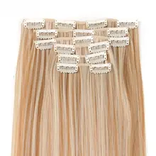 長髪用クリップ式ウィッグ【自然なストレート・極上の柔らかさ・無痕タイプ】