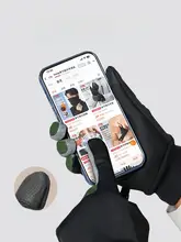 Li-Ning 防風冬用自転車用手袋【男女兼用・加厚・タッチパネル対応・保温】