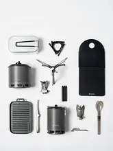 アウトドア用調理器具 軽量クッカー【お湯を沸かす・簡単調理・キャンプ対応】（セットアップ対応）