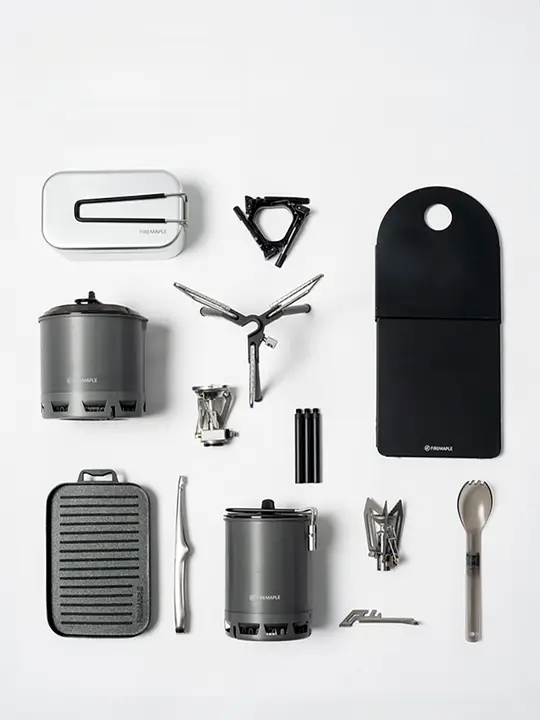 アウトドア用調理器具 軽量クッカー【お湯を沸かす・簡単調理・キャンプ対応】（セットアップ対応）