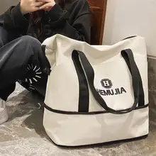女性用 短期出張対応 大容量エコバッグ【拡張可能・衣類収納・軽量】