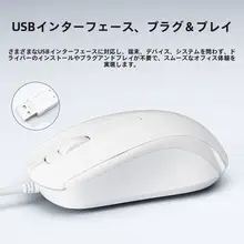 静音ワイヤーマウス【USB接続・小型・デスクトップ用】