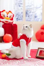 ペット用防毛秋冬用衣服【冬季・保温・猫用・ブルー】