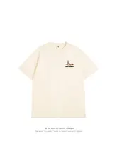 シンプルなカートゥーンプリントのコットン短袖Tシャツ【ユニセックス・夏用・ゆったりサイズ】